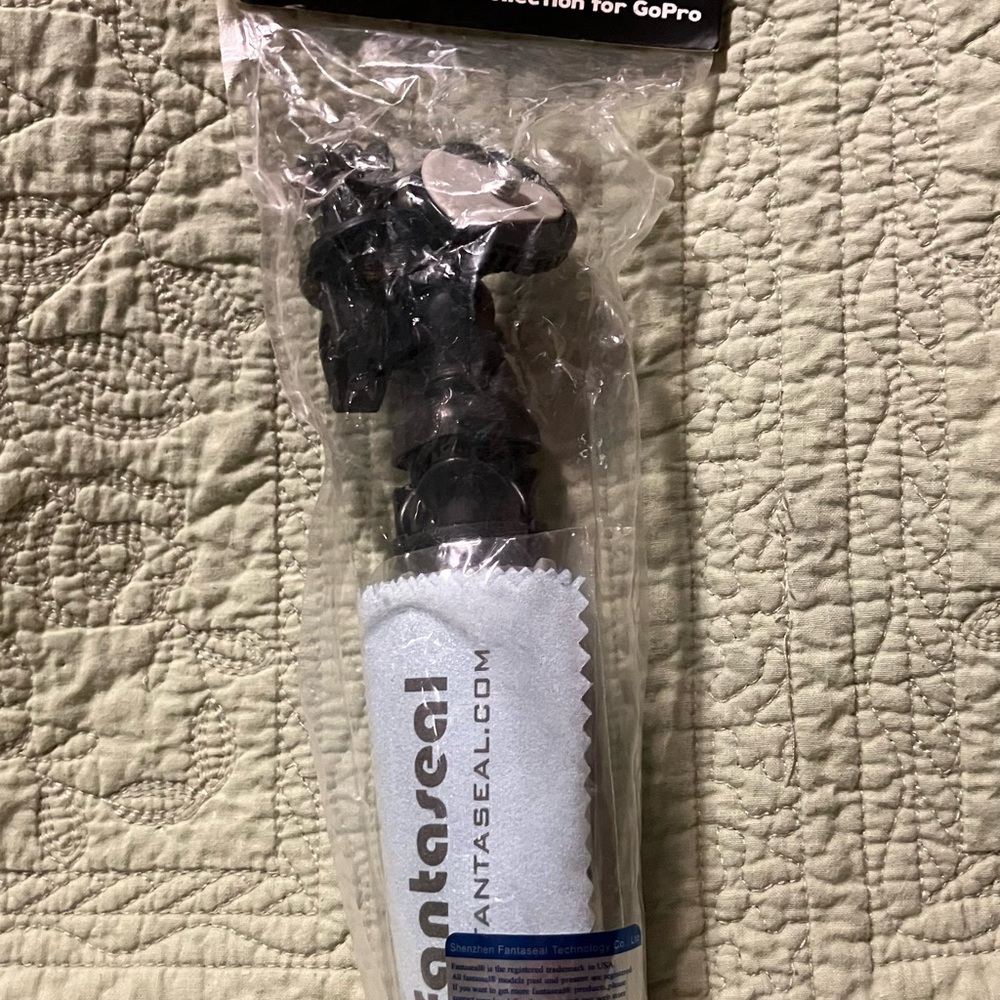 GoPro Black Adjustable Mount with Light Gray Protective Sleeve